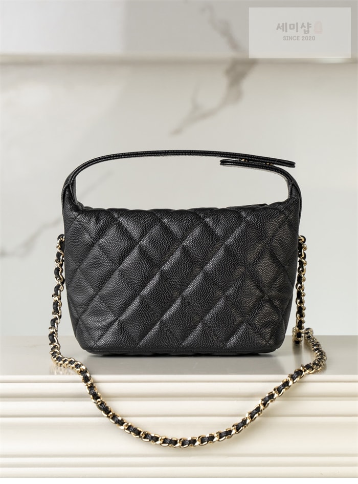 C H A N E L 샤넬 25C HAAS 호보 백 블랙 Bag 2번 이미지