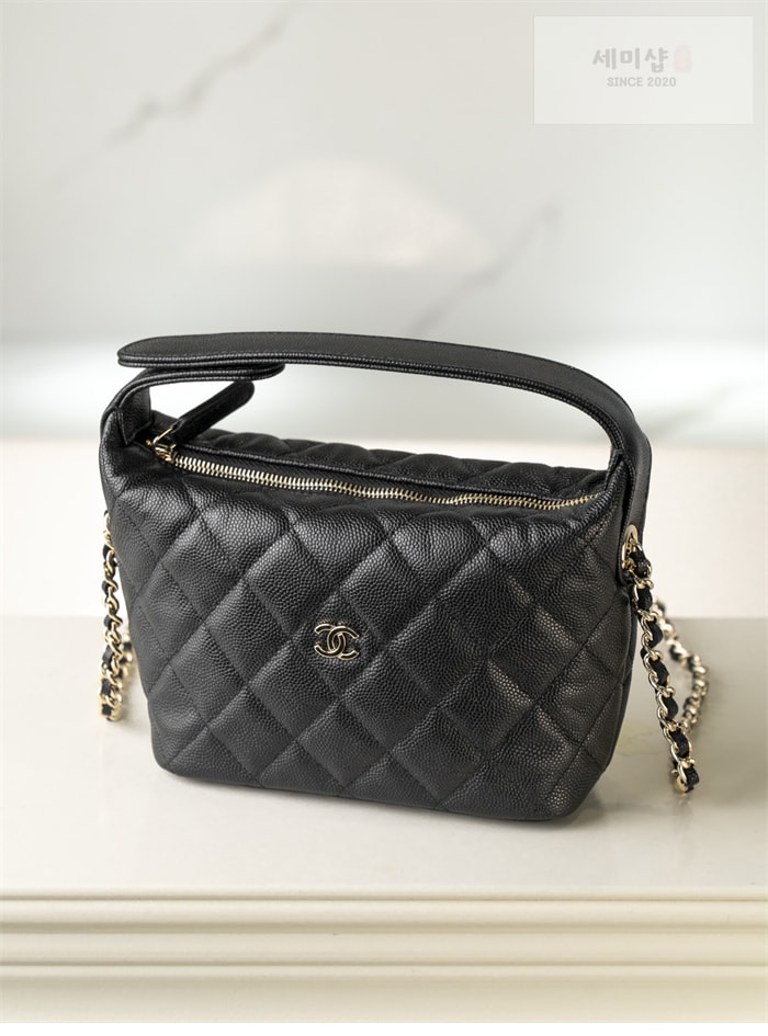 C H A N E L 샤넬 25C HAAS 호보 백 블랙 Bag 21번 이미지