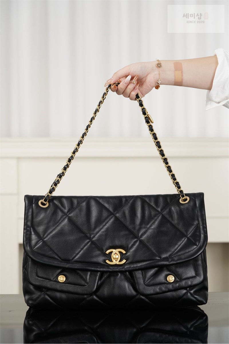 샤넬 샤넬 25K 투 포켓 맥시 플랩백 레플리카 16번 이미지 - Bag | 세미샵 레플리카 사이트