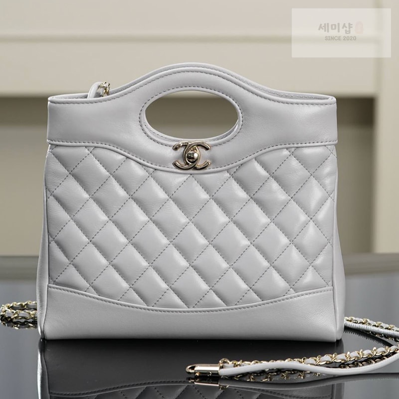 C H A N E L 샤넬 25P 31백 미니 체인 핸드백 그레이 Bag 5번 이미지