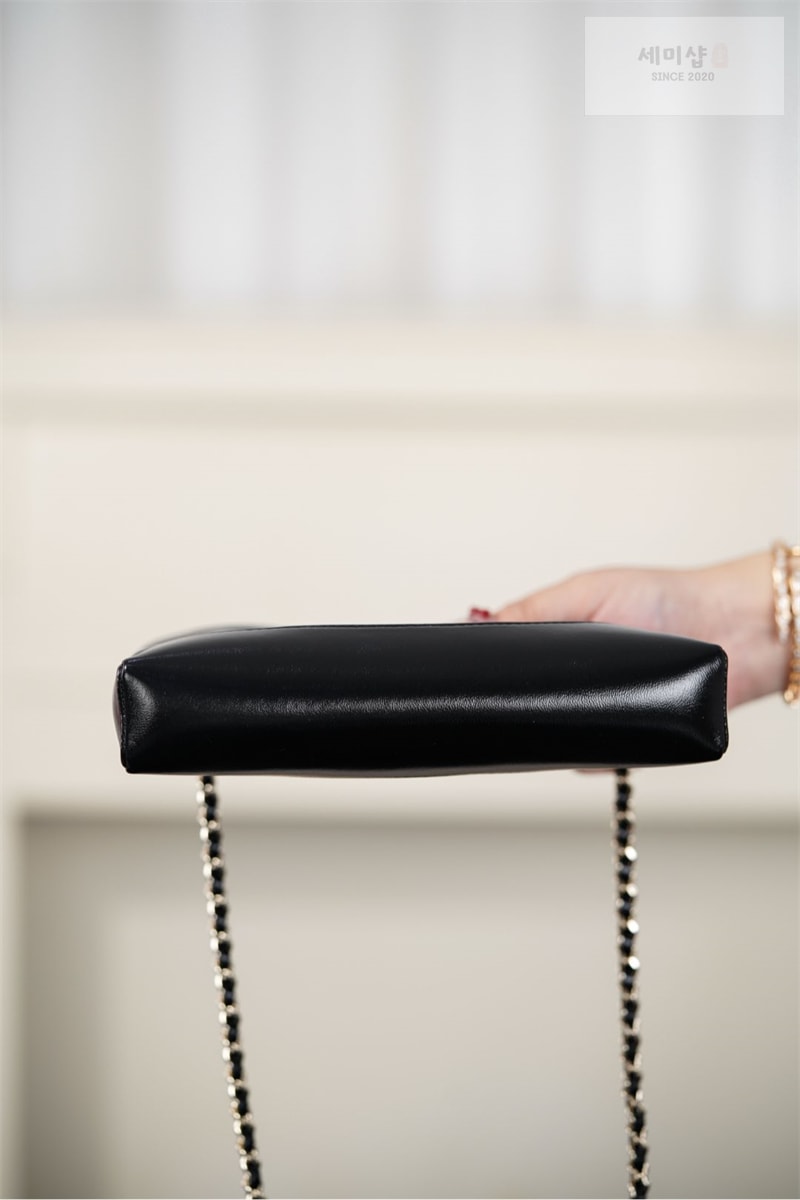 C H A N E L 샤넬 25P 31 나노 쇼핑 백 블랙 블랙 Bag 14번 이미지