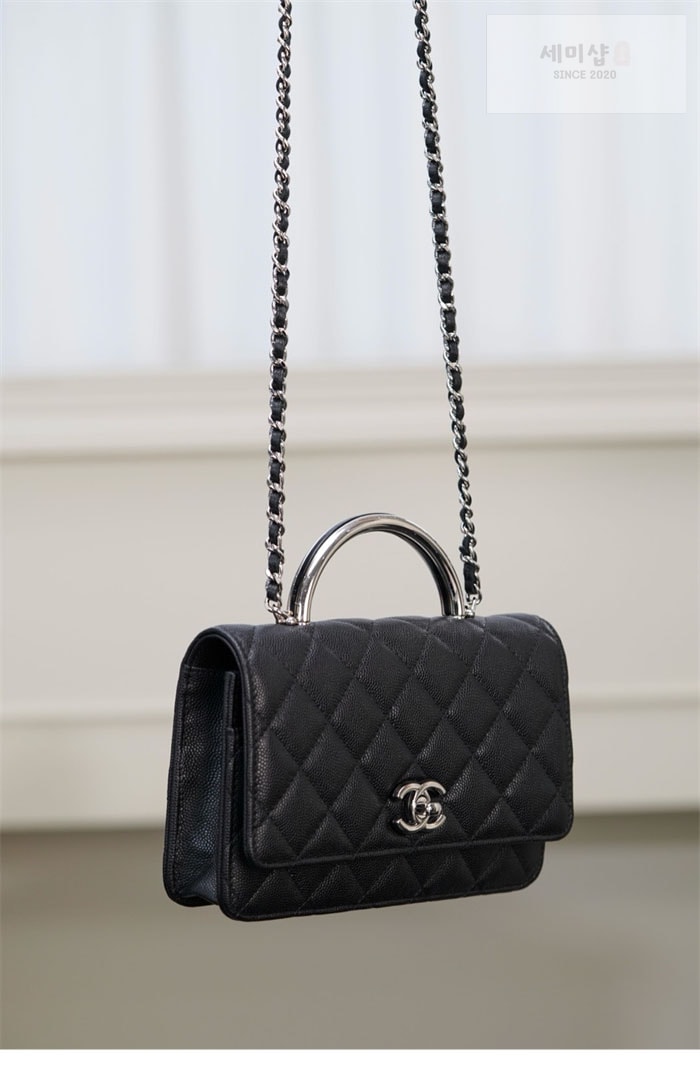 C H A N E L 샤넬 25P WOC 코코 핸들 플랩 백 블랙 Bag 7번 이미지