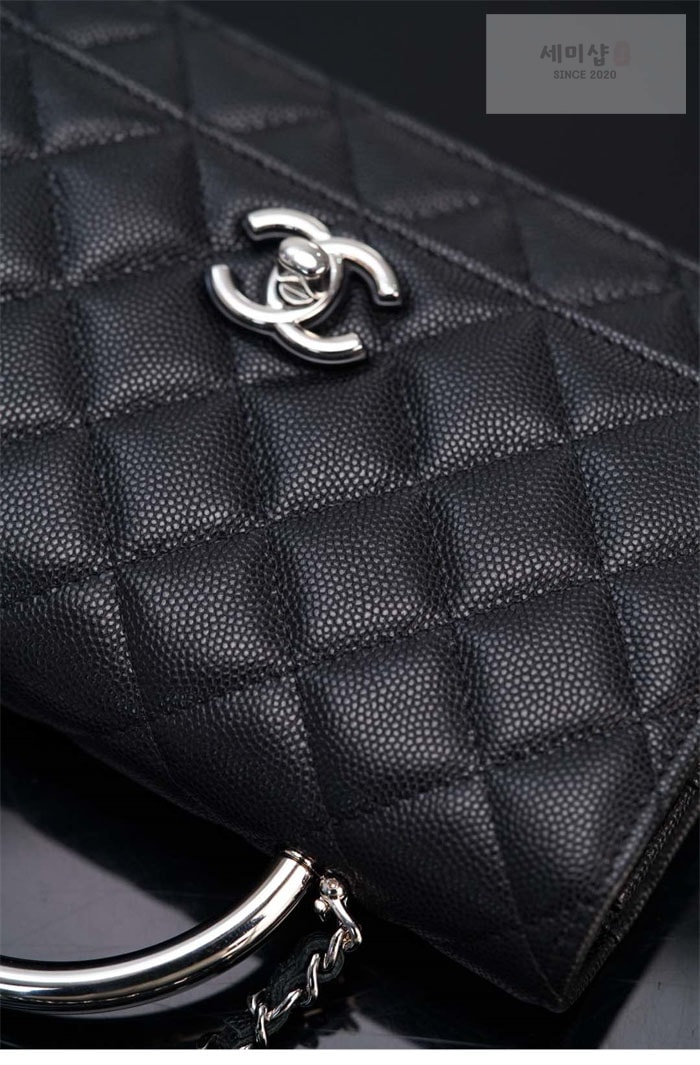 C H A N E L 샤넬 25P WOC 코코 핸들 플랩 백 블랙 Bag 8번 이미지