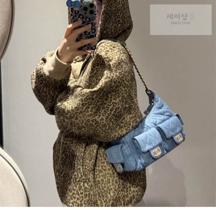 C H A N E L 샤넬 25c 맥시 호보백 데님 Bag 8번 이미지