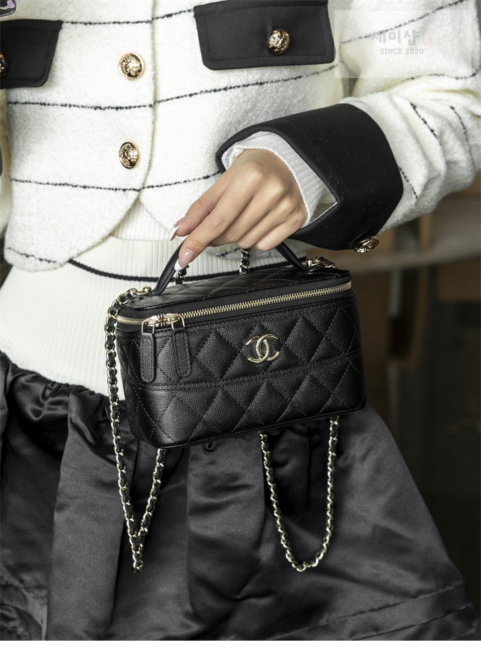 C H A N E L 샤넬 25c 탑핸들 베니티백 2 Color 블랙 Bag 1번 이미지