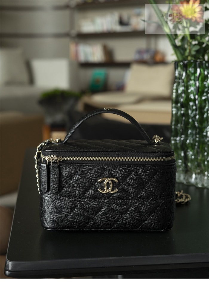 C H A N E L 샤넬 25c 탑핸들 베니티백 2 Color 블랙 Bag 11번 이미지