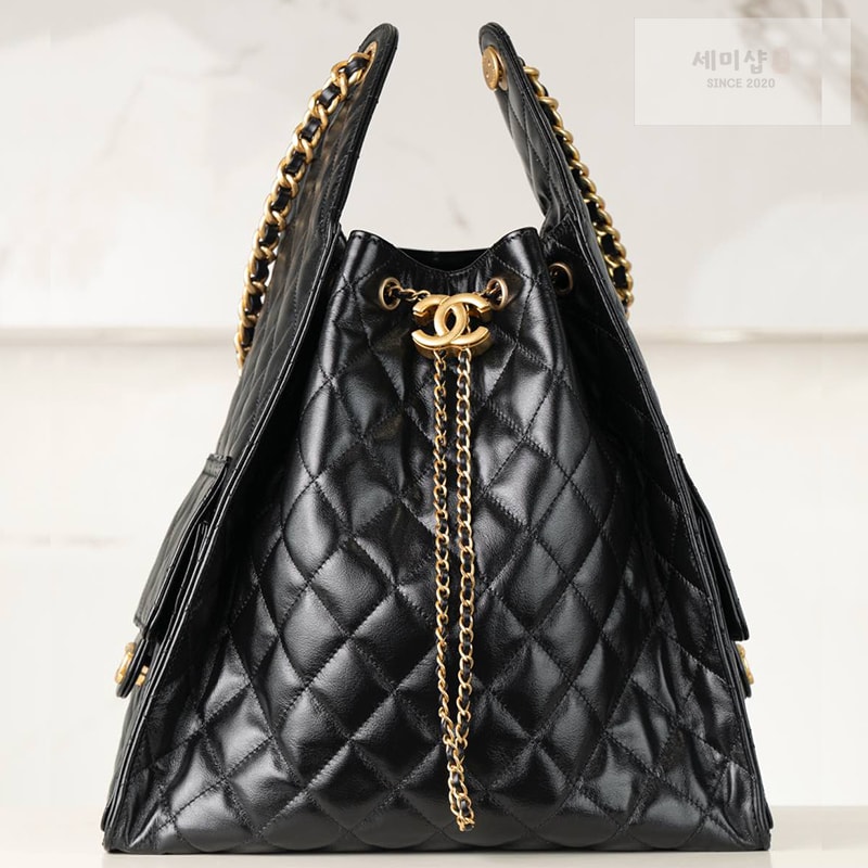 C H A N E L 샤넬 25c 호보 핸드백 미듐 블랙 Bag 3번 이미지