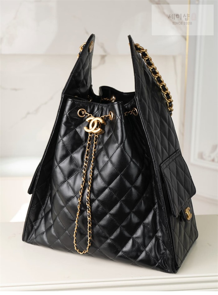 C H A N E L 샤넬 25c 호보 핸드백 미듐 블랙 Bag 12번 이미지