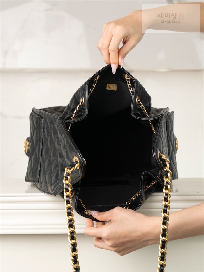 C H A N E L 샤넬 25c 호보 핸드백 미듐 블랙 Bag 13번 이미지
