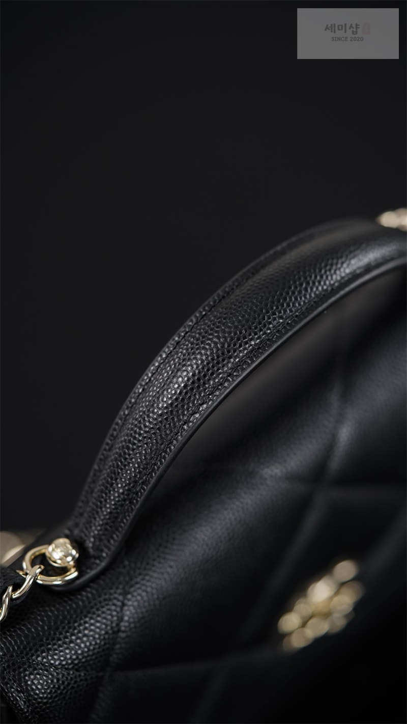 C H A N E L 샤넬 25k 탑 핸들 체인 백팩 블랙 Bag 12번 이미지
