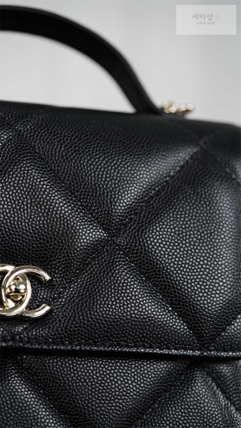 C H A N E L 샤넬 25k 탑 핸들 체인 백팩 블랙 Bag 6번 이미지