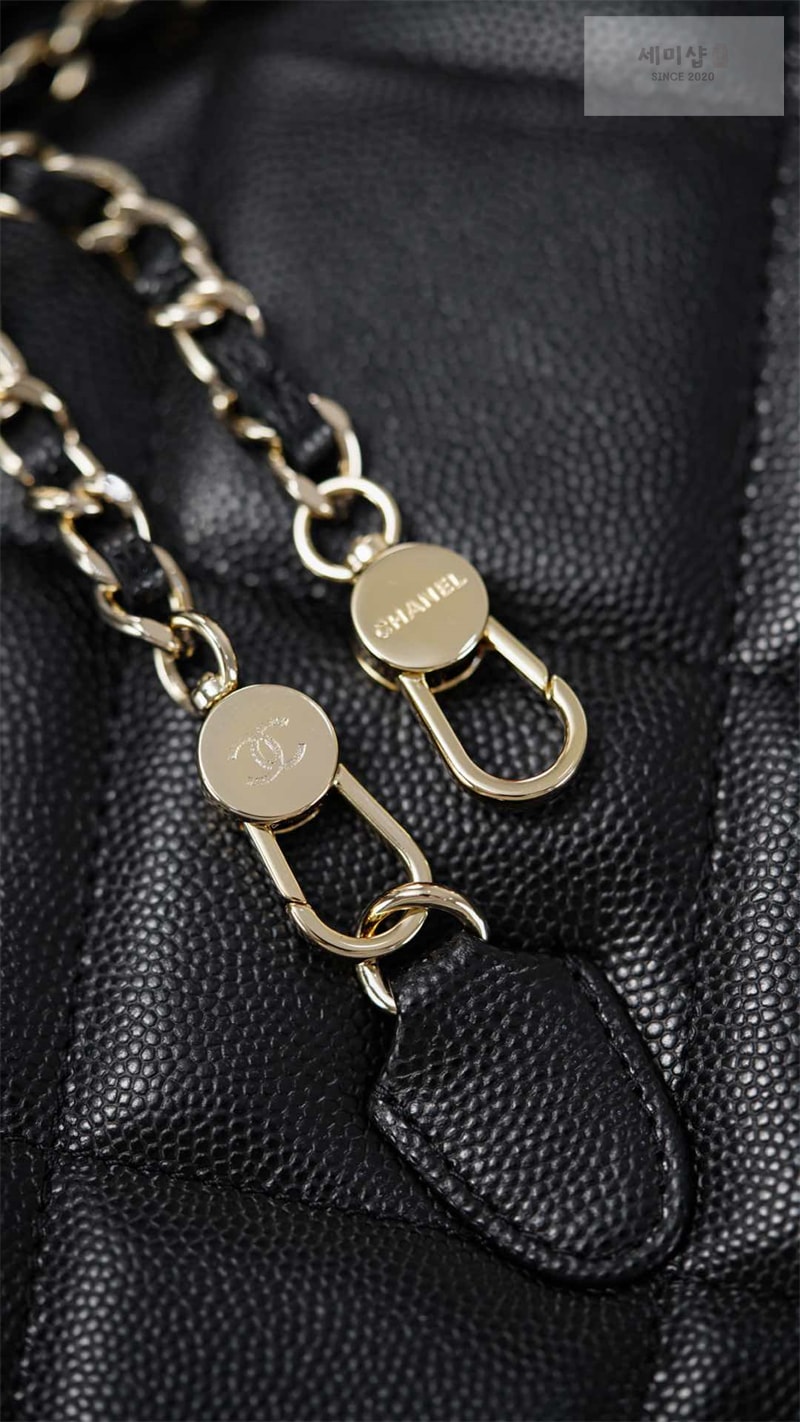 C H A N E L 샤넬 25k 탑 핸들 체인 백팩 블랙 Bag 14번 이미지