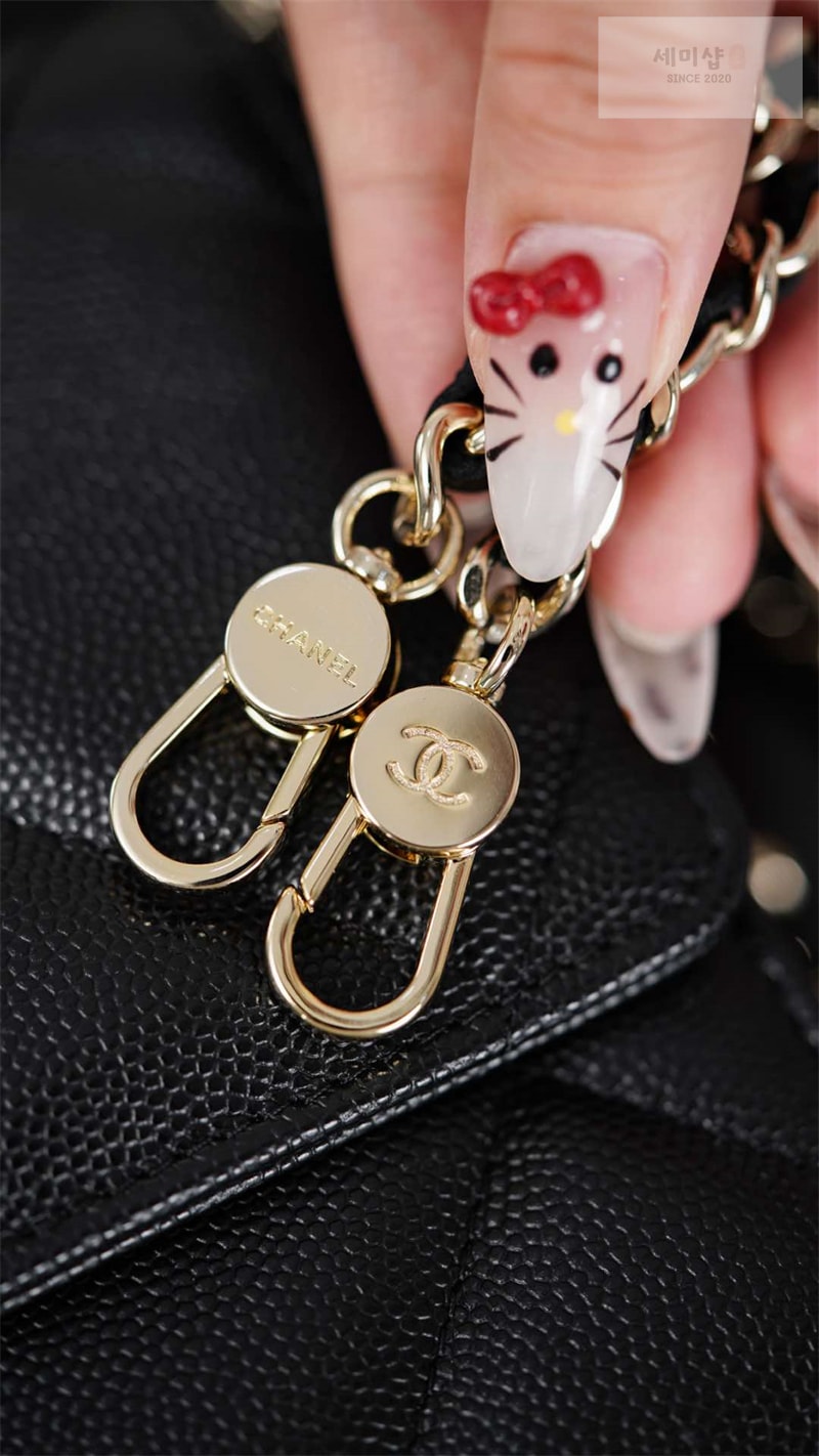 C H A N E L 샤넬 25k 탑 핸들 체인 백팩 블랙 Bag 19번 이미지