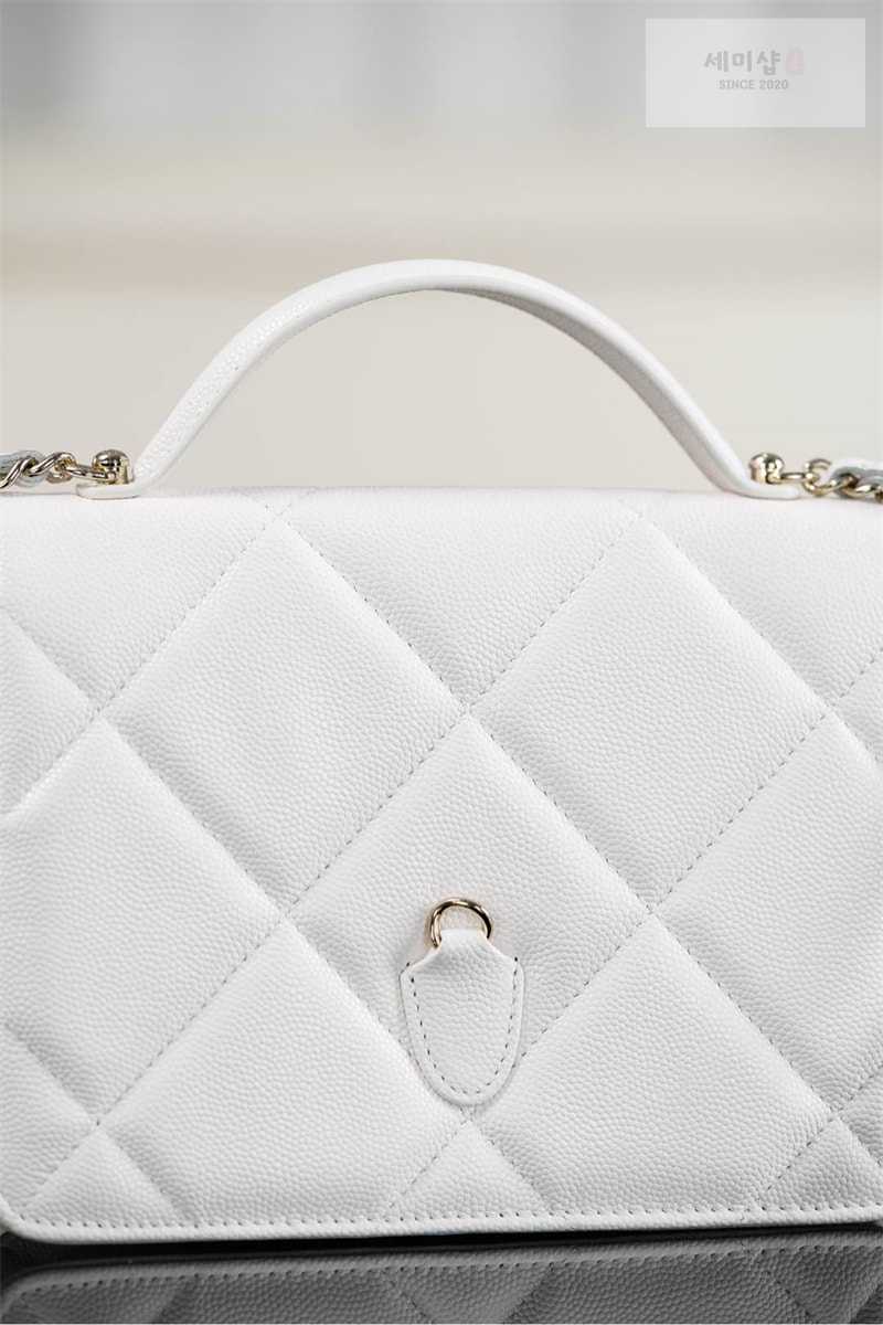 C H A N E L 샤넬 25k 탑 핸들 체인 백팩 화이트 Bag 11번 이미지