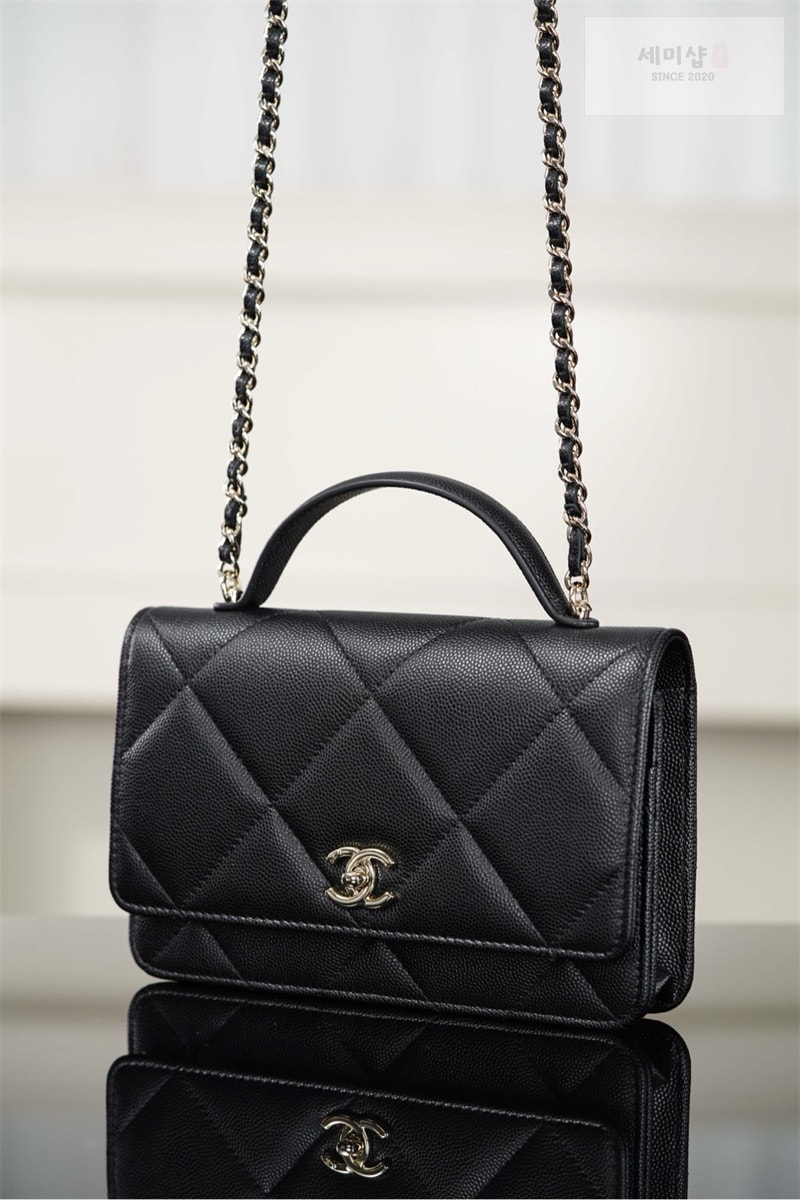 C H A N E L 샤넬 25k woc 윌렛 온 체인 백 블랙 Bag 15번 이미지