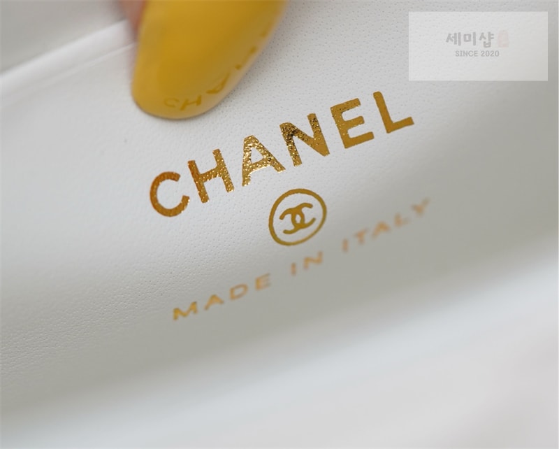 C H A N E L 샤넬 25s 캘리 탑핸들 체인 핸드 백 화이트 화이트 Bag 1번 이미지