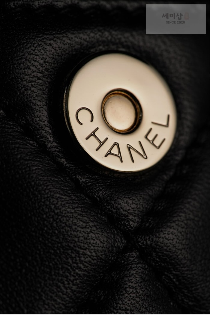 C H A N E L 샤넬 25ss 메쉬 샤이니 램스킨 골드 메탈 백팩 블랙 Bag 9번 이미지