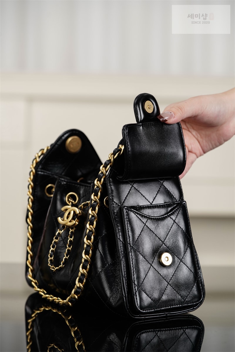 샤넬 샤넬 26C 25백 미니 블랙 골드메탈 레플리카 14번 이미지 - Bag | 세미샵 레플리카 사이트