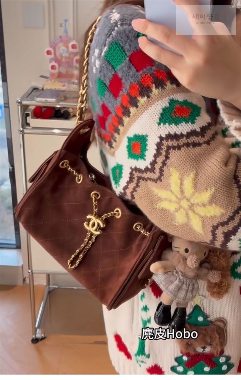 샤넬 샤넬 26C 25 미니 백 스웨이드 카프스킨 Bag 13번 이미지