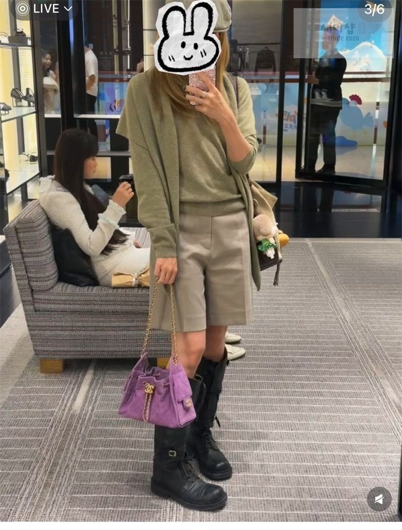 샤넬 샤넬 26C 25 미니 호보 백 스웨이드 퍼플 Bag 8번 이미지