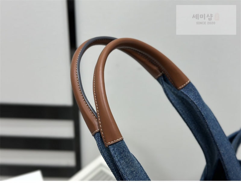C E L I N E 셀린느 데님 타이스 라지 카바스 토트백 196762 Bag 1번 이미지