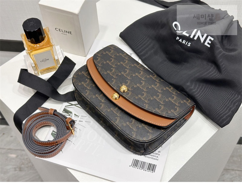 C E L I N E 셀린느 듀오 스트랩 월렛 백 트리옹프 캔버스 10P672 Bag 14번 이미지