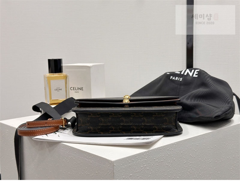 C E L I N E 셀린느 듀오 스트랩 월렛 백 트리옹프 캔버스 10P672 Bag 6번 이미지