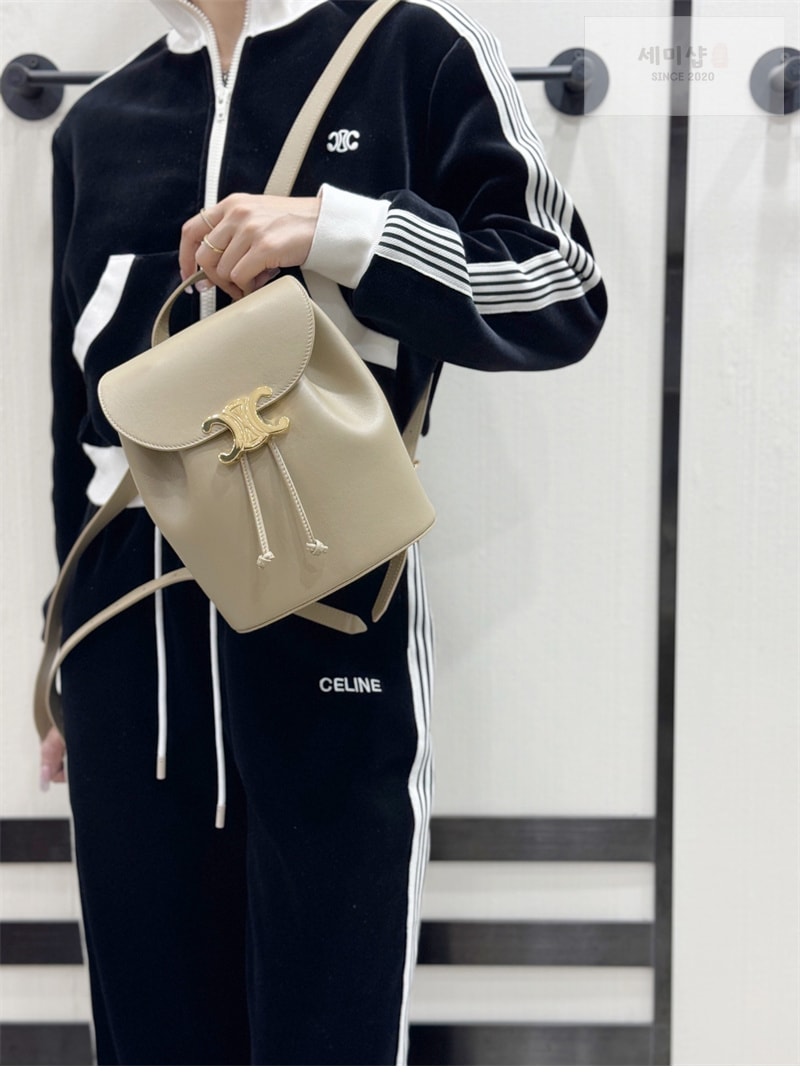 C E L I N E 셀린느 드로우스트링 보니 백팩 토프 카프스킨 118703 Bag 1번 이미지
