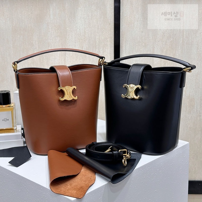 C E L I N E 셀린느 루이즈 스몰 숄더백 소프트 카프스킨 119713 블랙 Bag 4번 이미지