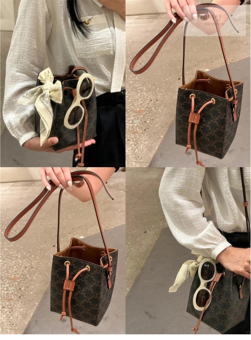 C E L I N E 셀린느 마이크로 세일러 트리옹프 캔버스 10M742 베이지 Bag 1번 이미지