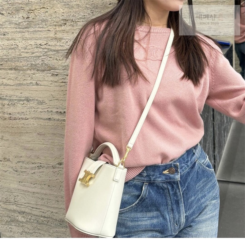 C E L I N E 셀린느 미니 루이즈 버킷 백 10N473 블랙 Bag 1번 이미지