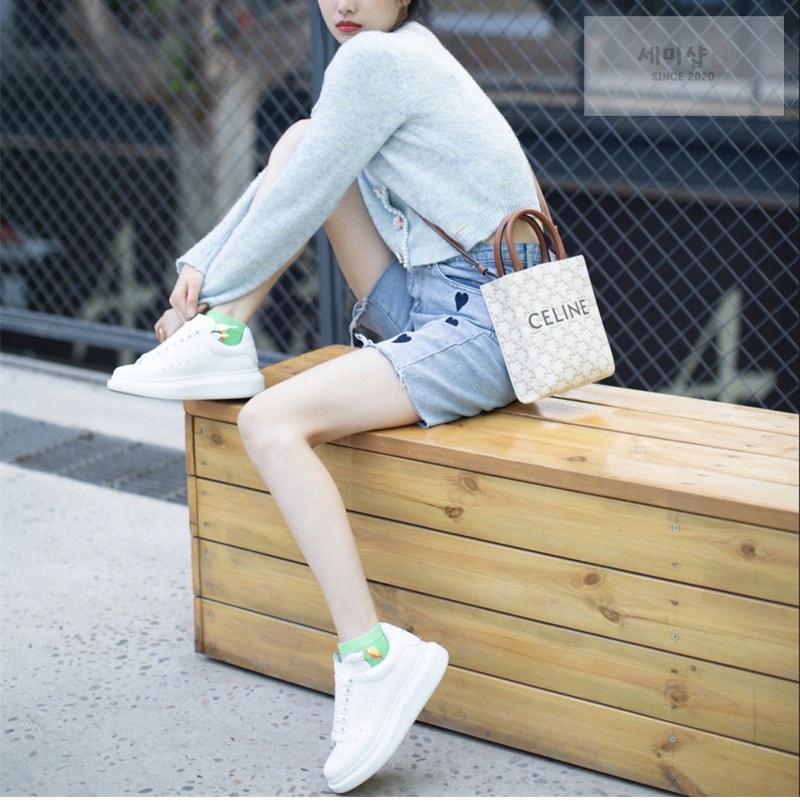 셀린느 셀린느 미니 버티컬 카바스 토트백 트리옹프 캔버스 194372 탄 Bag 5번 이미지