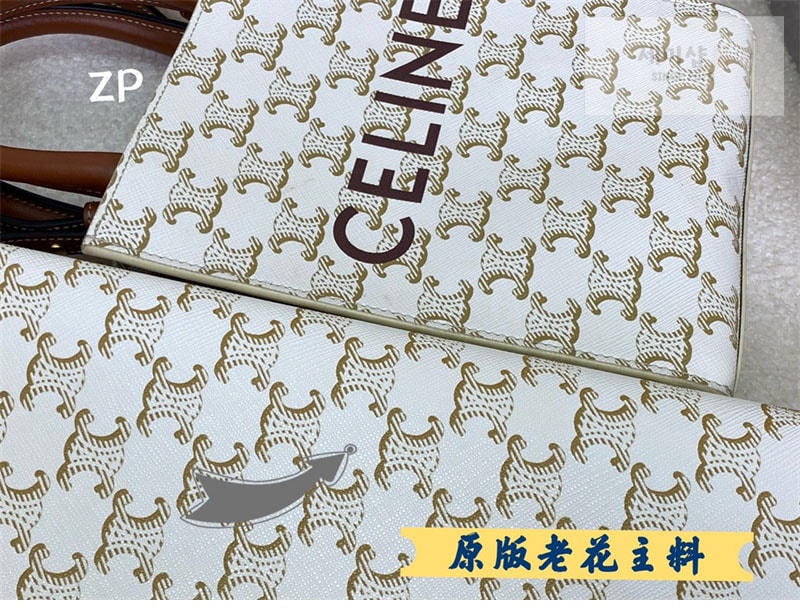 셀린느 셀린느 미니 버티컬 카바스 토트백 트리옹프 캔버스 194372 탄 Bag 19번 이미지