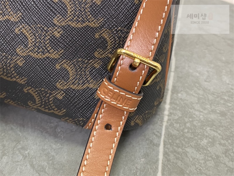셀린느 셀린느 미니 폴코 백팩 트리옹프 캔버스 탄 197662 Bag 21번 이미지
