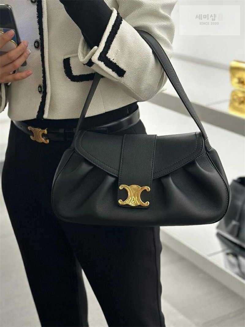 C E L I N E 셀린느 미디엄 폴리 숄더백 115633 브라운 Bag 4번 이미지