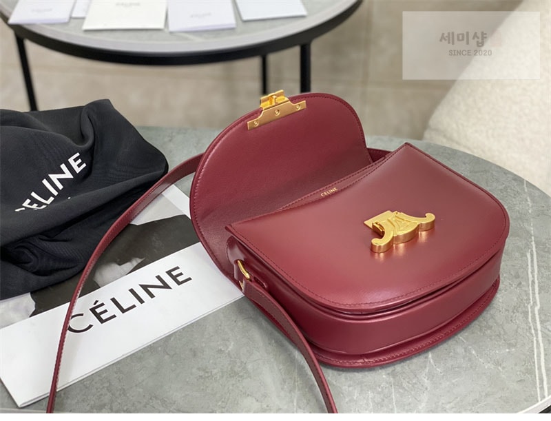 C E L I N E 셀린느 베사체 크로스백 샤이니 카프스킨 110413 블랙 Bag 4번 이미지