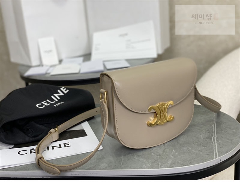 C E L I N E 셀린느 베사체 크로스백 샤이니 카프스킨 110413 블랙 Bag 17번 이미지