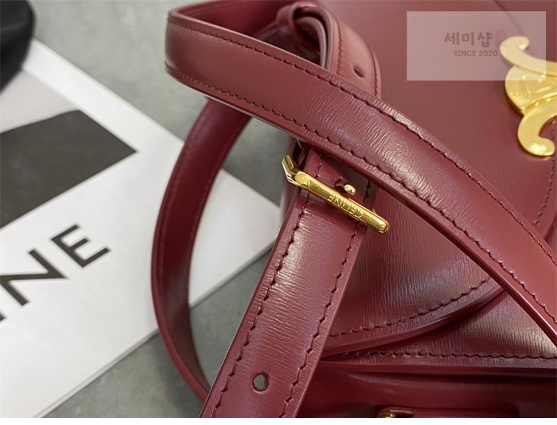 C E L I N E 셀린느 베사체 크로스백 샤이니 카프스킨 110413 블랙 Bag 21번 이미지