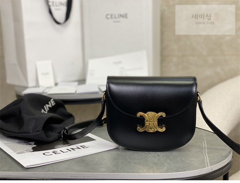 C E L I N E 셀린느 베사체 크로스백 샤이니 카프스킨 110413 블랙 Bag 24번 이미지