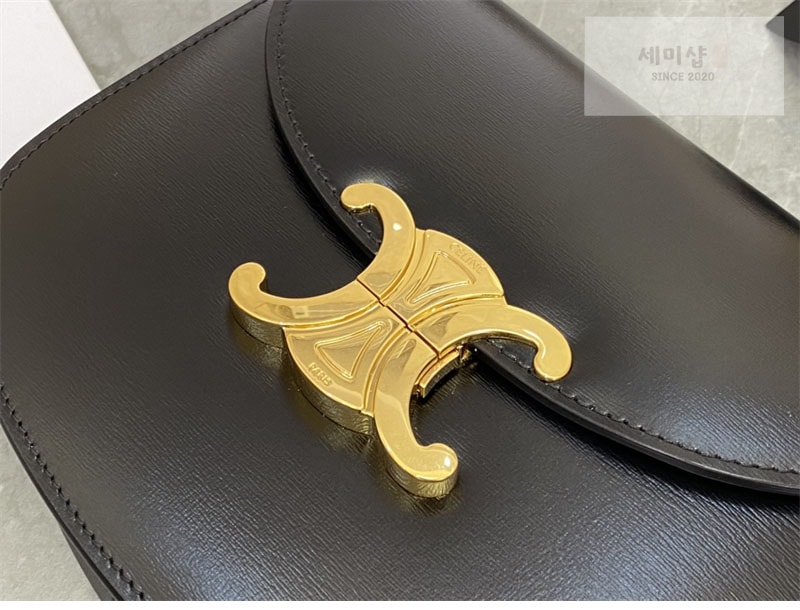 C E L I N E 셀린느 베사체 크로스백 샤이니 카프스킨 110413 블랙 Bag 34번 이미지