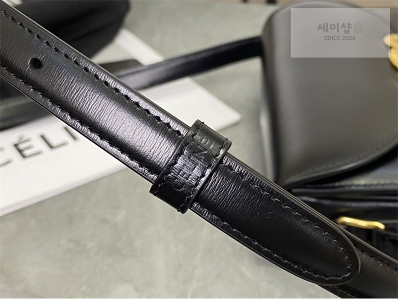 C E L I N E 셀린느 베사체 크로스백 샤이니 카프스킨 110413 블랙 Bag 26번 이미지