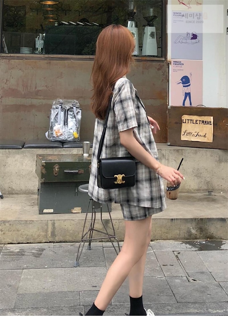 C E L I N E 셀린느 샤이니 카프스킨 스몰 트리옹프 백 블랙 188423 Bag 2번 이미지