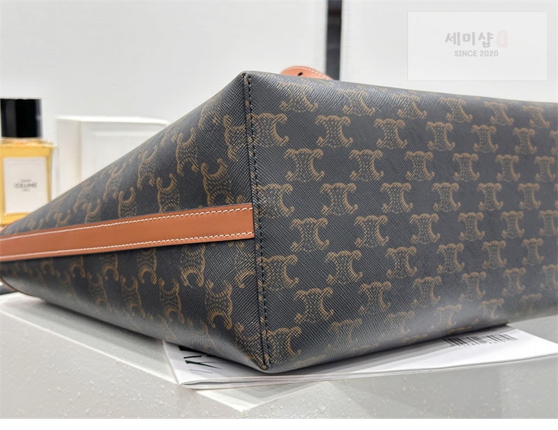 C E L I N E 셀린느 소프트 쇼퍼백 트리옹프 캔버스 탄 123912 Bag 5번 이미지