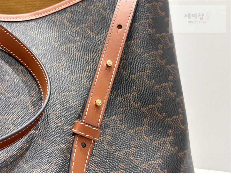 C E L I N E 셀린느 소프트 쇼퍼백 트리옹프 캔버스 탄 123912 Bag 9번 이미지