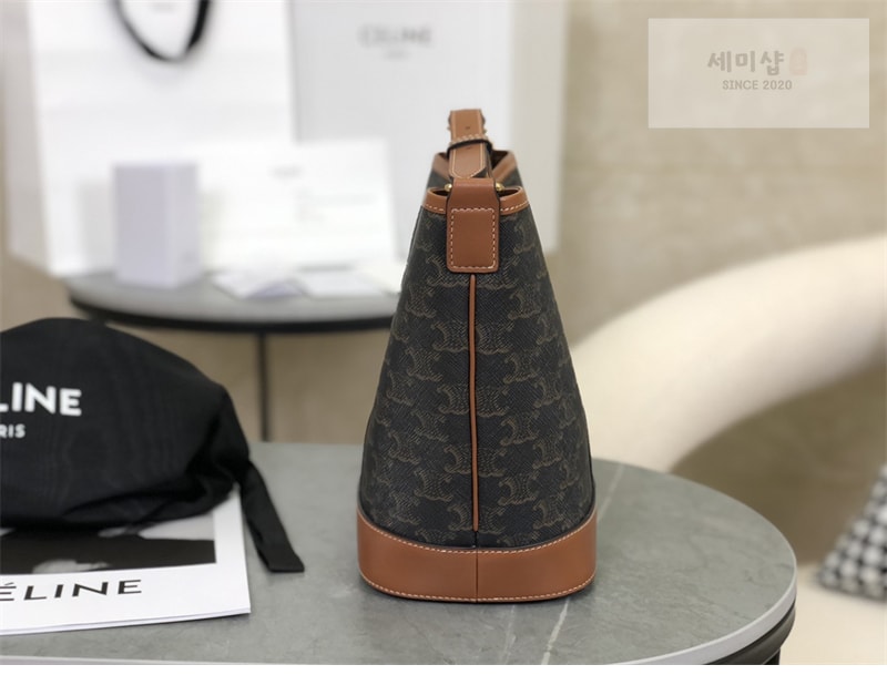 셀린느 셀린느 스몰 버킷백 트리옹프 캔버스 탄 191442 Bag 2번 이미지