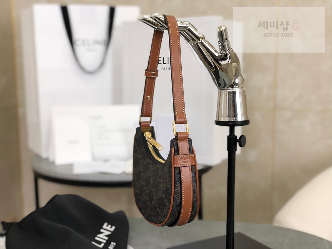 C E L I N E 셀린느 트래오페 캔버스 미니 아바 트리오페 캔버스 Bag 4번 이미지