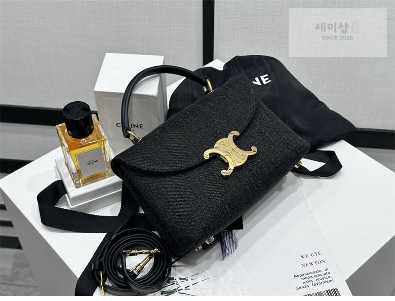 셀린느 셀린느 틴 니노 백 블랙 데님 118112 Bag 19번 이미지