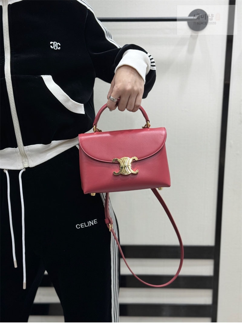 C E L I N E 셀린느 틴 니노 백 새틴 카프스킨 로즈 118113 Bag 1번 이미지