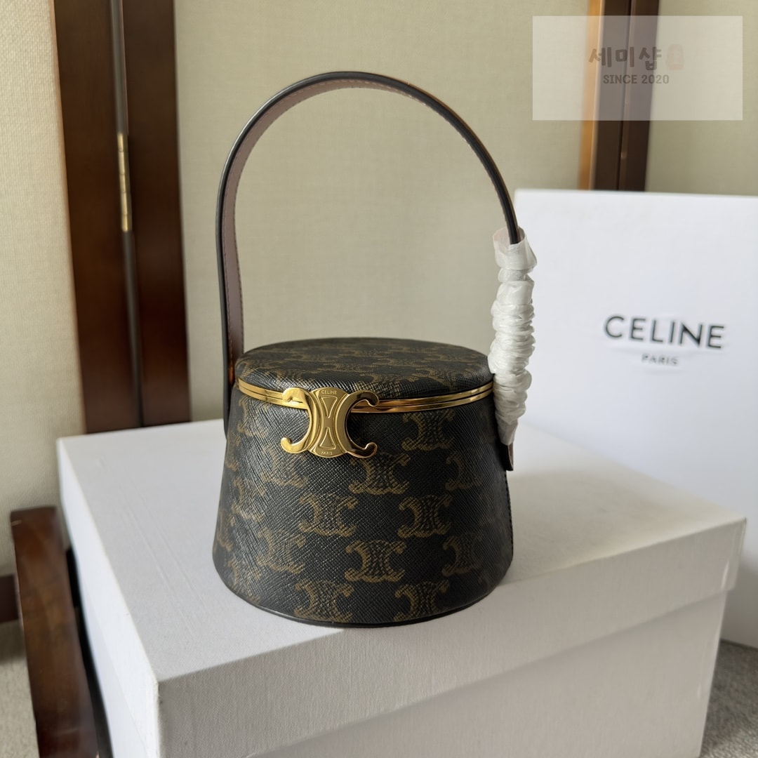 C E L I N E 셀린 마노 디에르 트리옹프 캔버스 토드 백 13*13*9CM Bag 2번 이미지