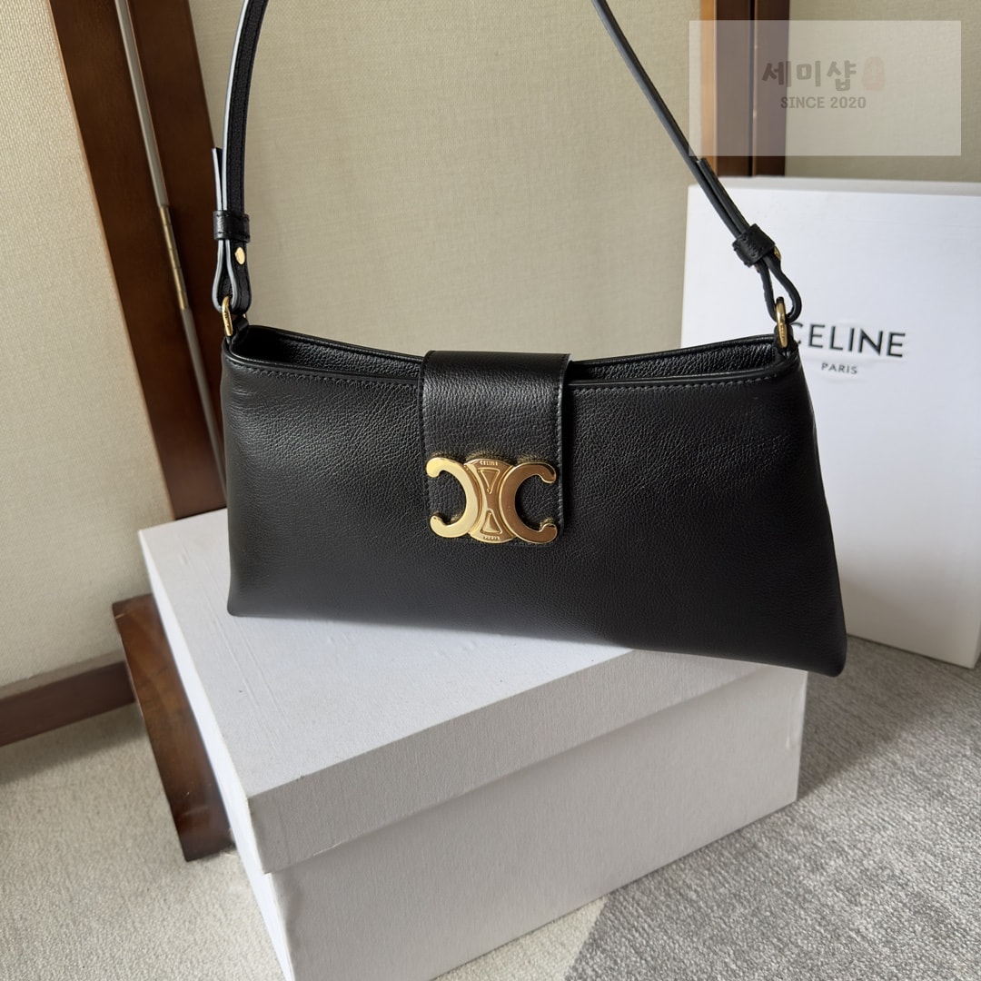 C E L I N E 셀린 트리옹프 소프트 스무드 카프스킨 클러치 숄더백 31*15*2CM Bag 2번 이미지